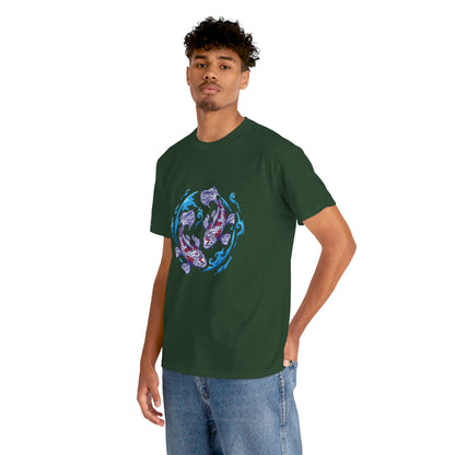 Earth fish Cotton Tee Shirt - BENJAMINS