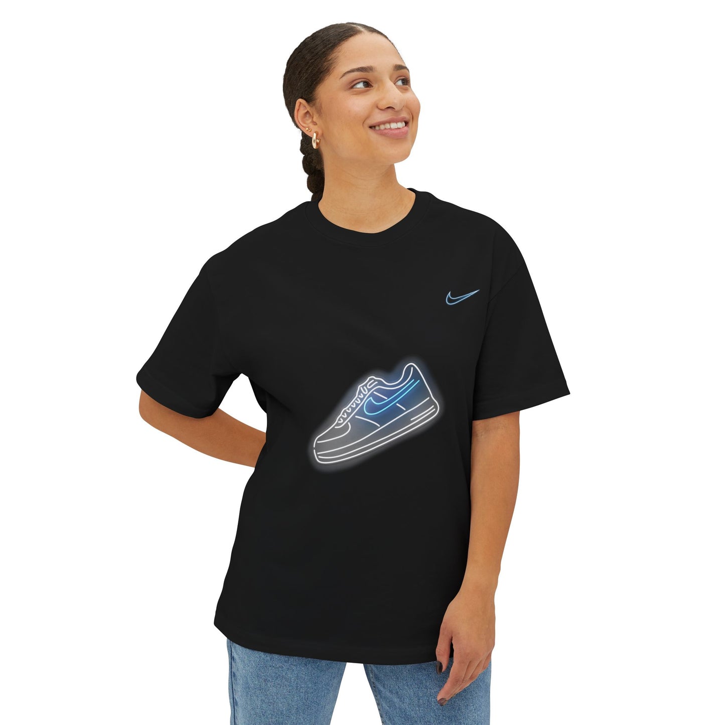 Blue Neon Nike Oversized Tshirt - BENJAMINS