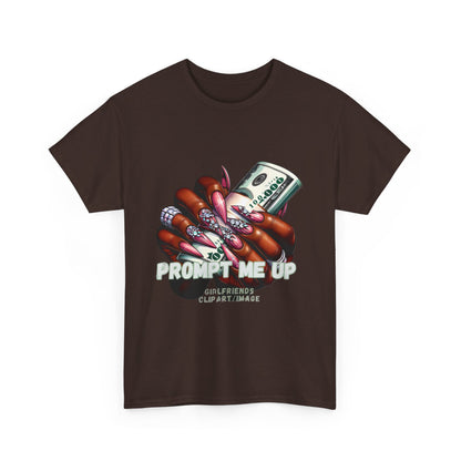 Prompt me Cotton Tee Tshirt - BENJAMINS Dark Chocolate / S