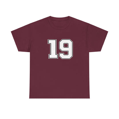 No. 19 Custom Tee Shirt - BENJAMINS Maroon / S