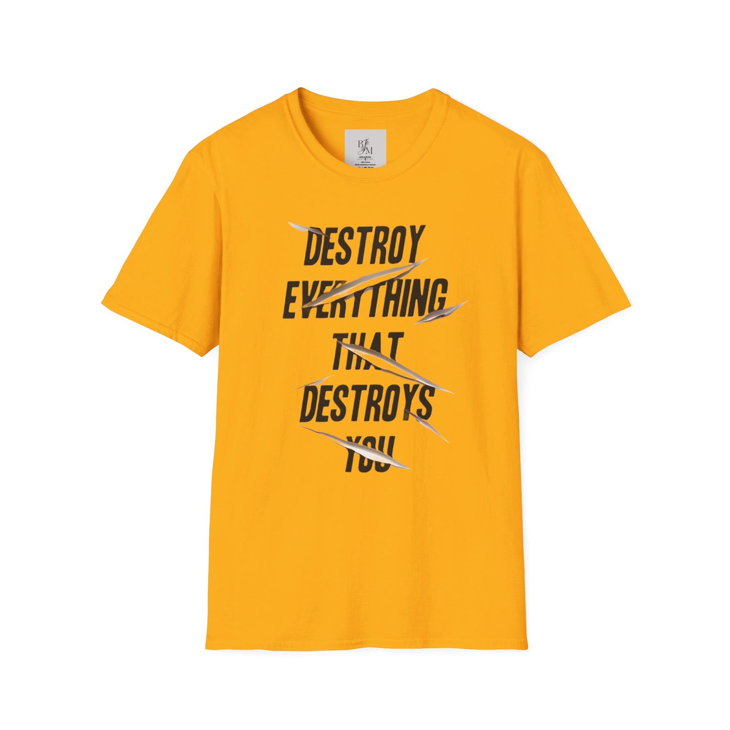 Destroy Everything That Destroy You Custom T-Shirt - BENJAMINS Gold / S