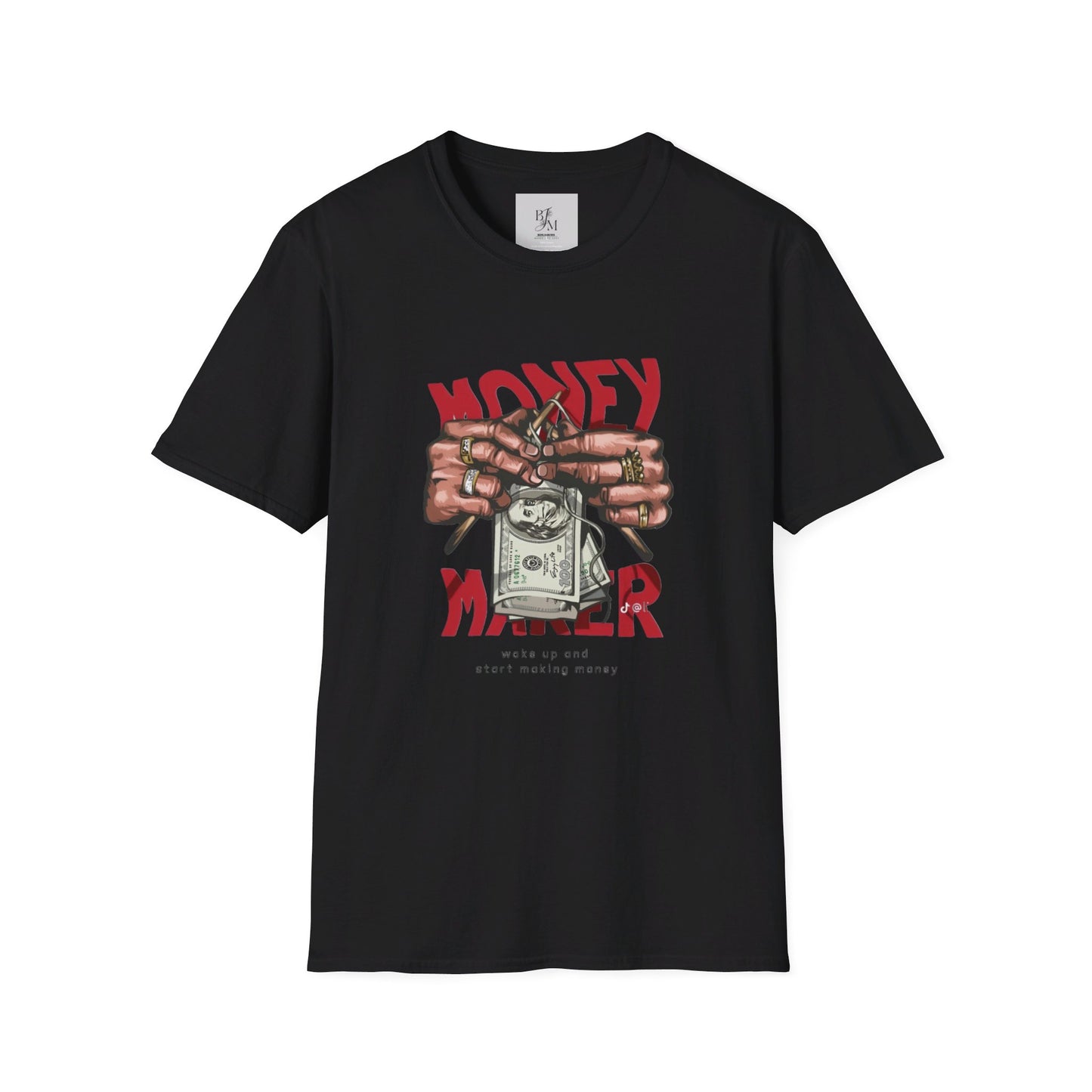 Money Custom T-Shirt - BENJAMINS Black / S