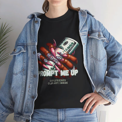 Prompt me Cotton Tee Tshirt - BENJAMINS