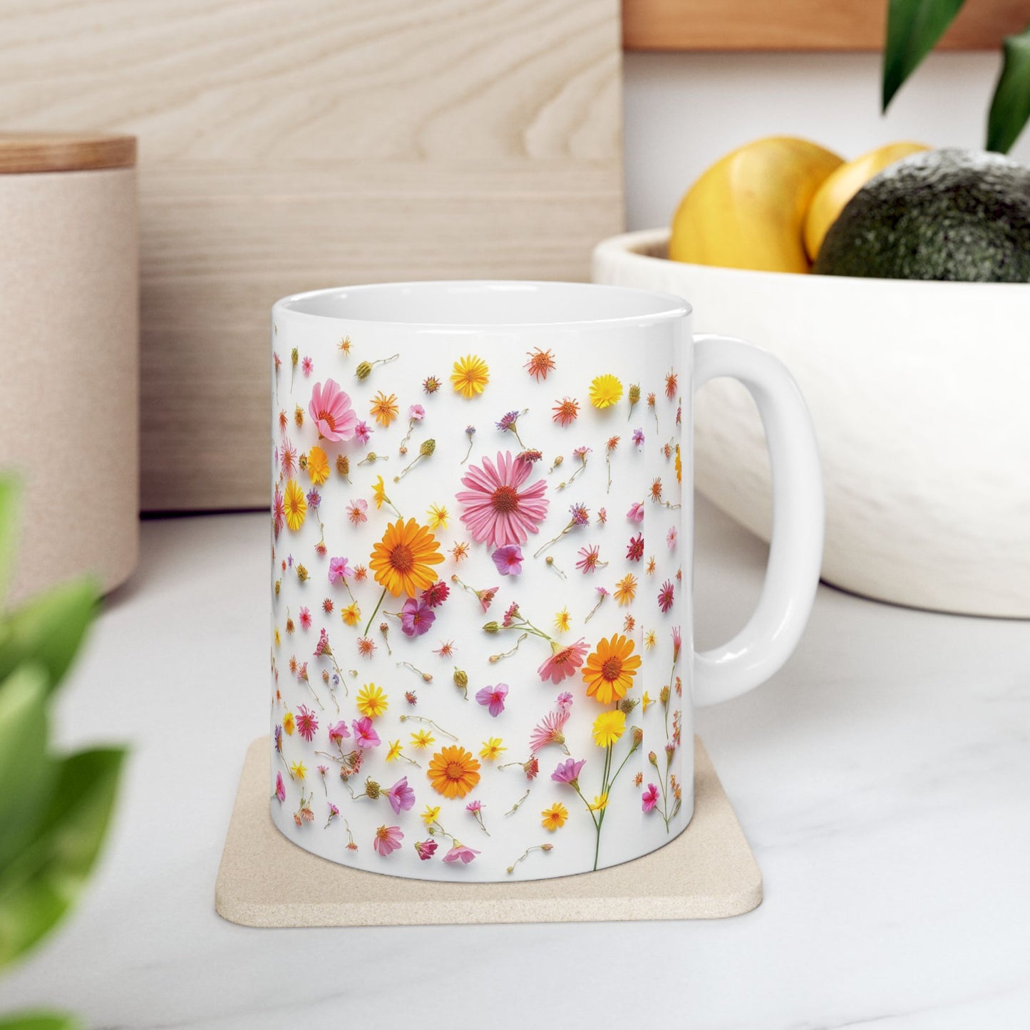 Wild Flowers Ceramic Mug