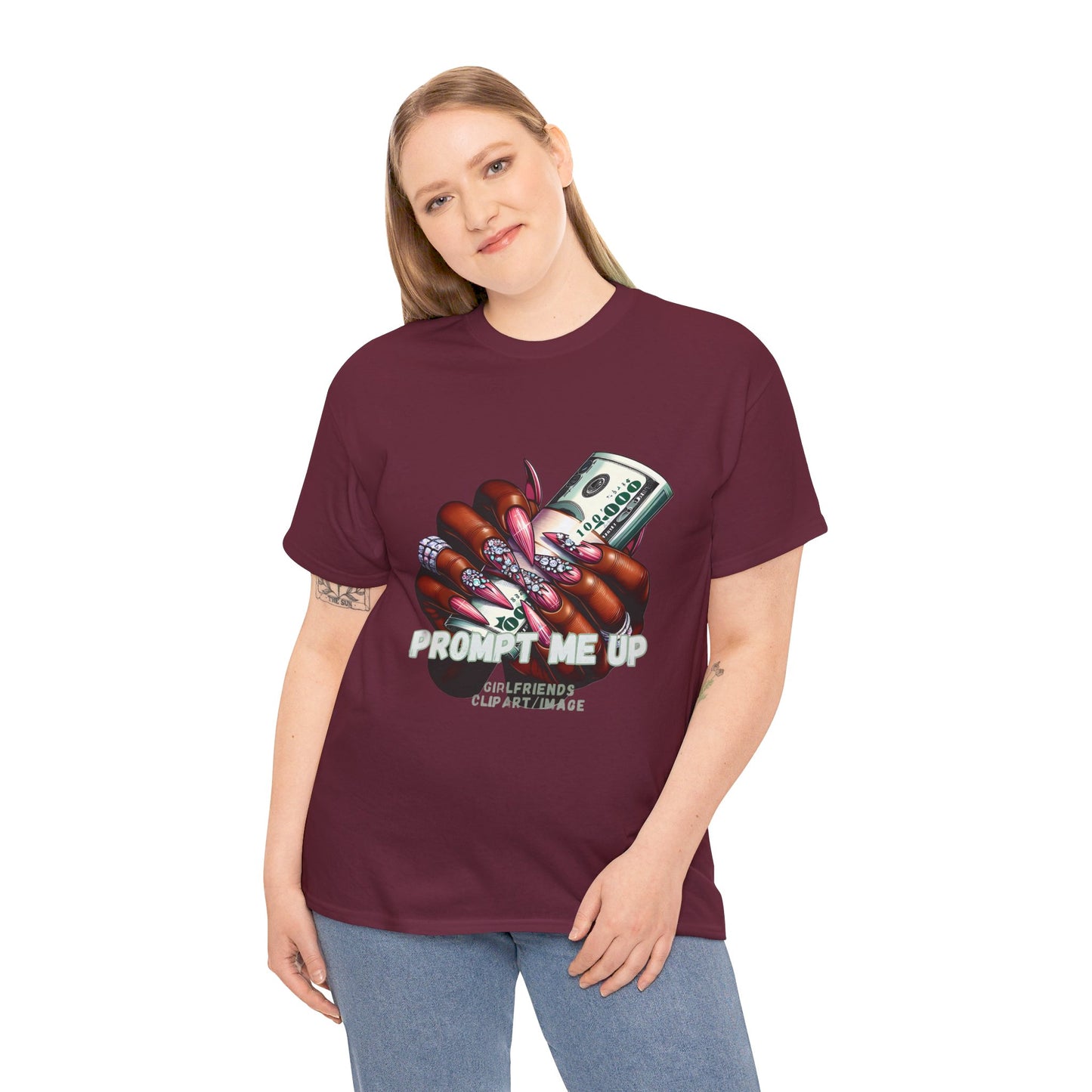 Prompt me Cotton Tee Tshirt - BENJAMINS