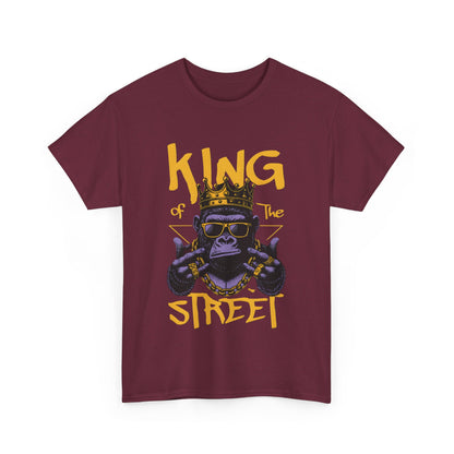 KING STREET Cotton Custom T-shirt - BENJAMINS Maroon / S