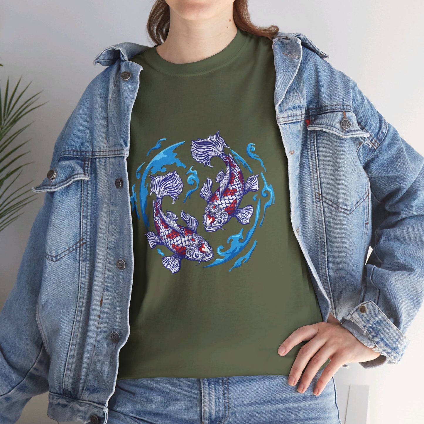 Earth fish Cotton Tee Shirt - BENJAMINS