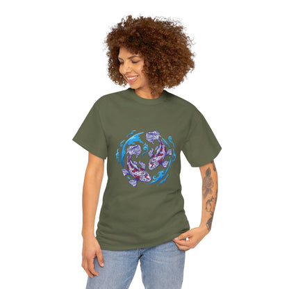 Earth fish Cotton Tee Shirt - BENJAMINS