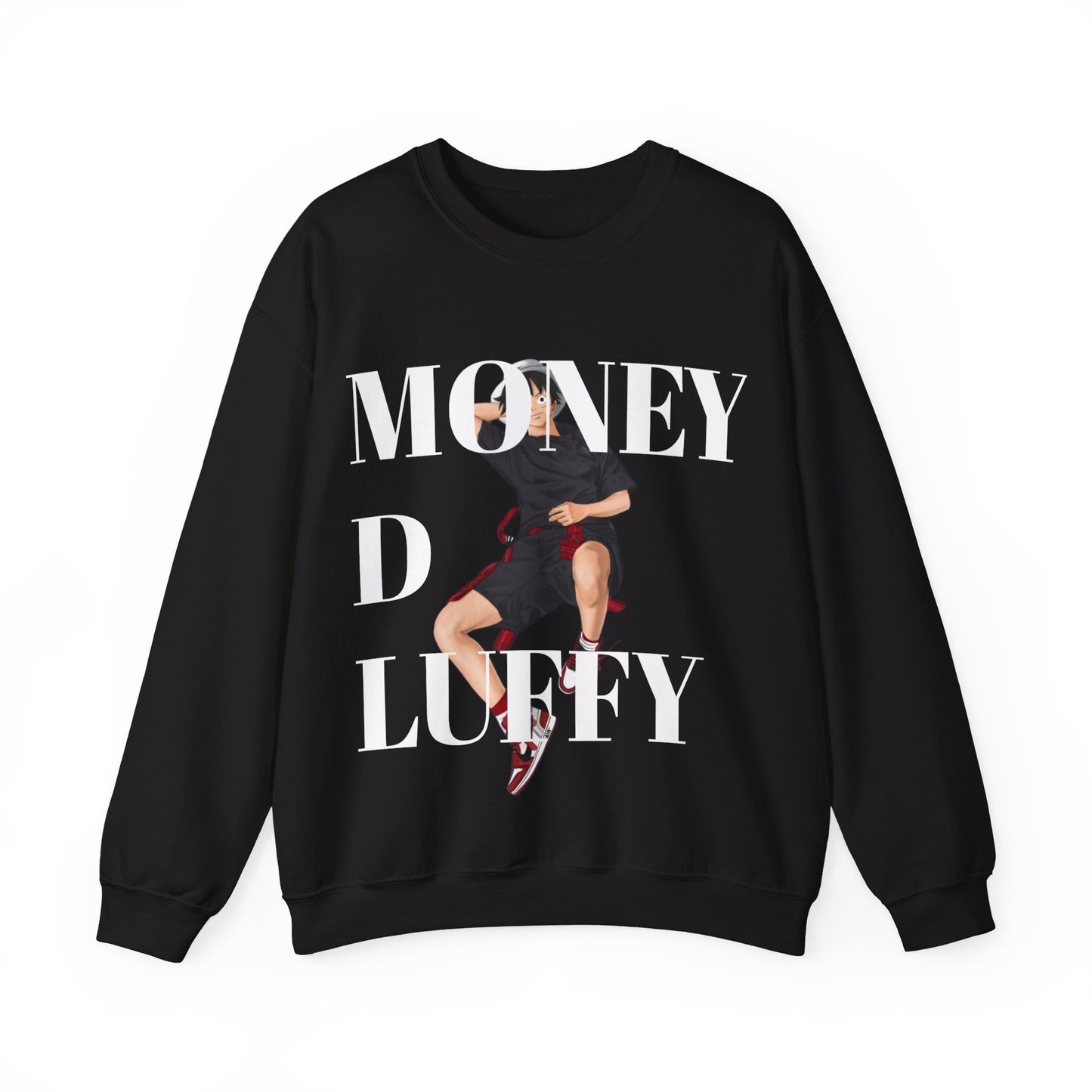 Monkey D Luffy Unisex Sweatshirt - BENJAMINS S / Black