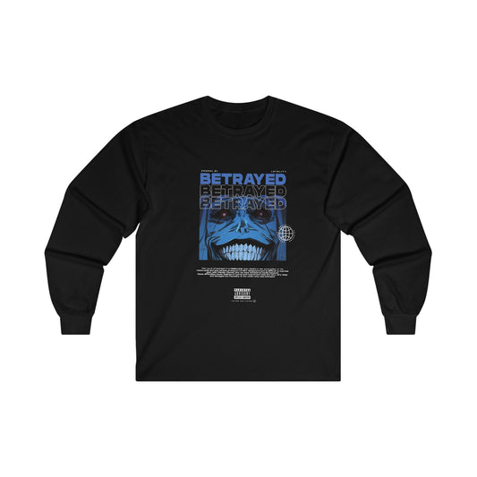 BETRAYED Cotton Long Sleeve Tee - BENJAMINS S / Black