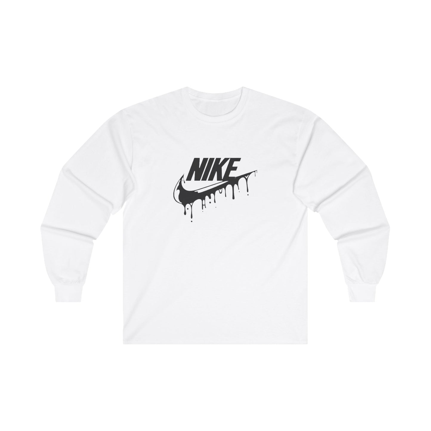 Custom Nike Long Sleeve T Shirt - BENJAMINS S / White