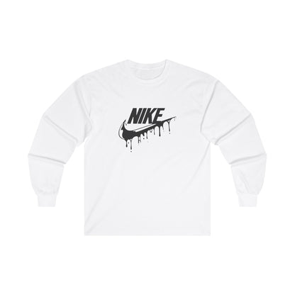 Custom Nike Long Sleeve T Shirt - BENJAMINS S / White