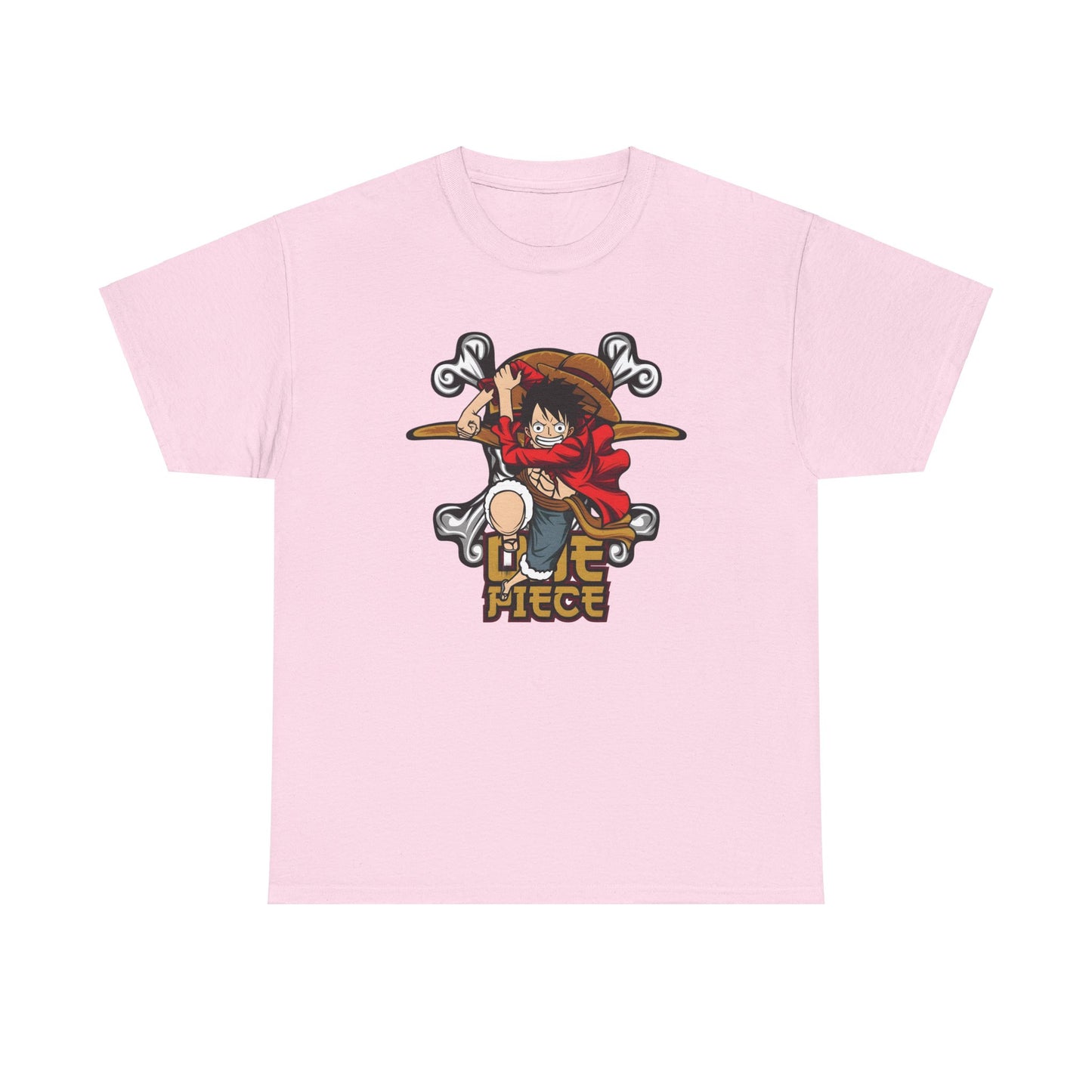 Monkey D Luffy Custom T-shirt - BENJAMINS Light Pink / S