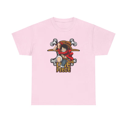 Monkey D Luffy Custom T-shirt - BENJAMINS Light Pink / S