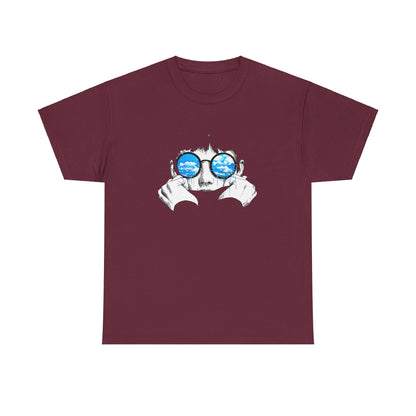 Beyond the eyes Cotton Tee Shirt - BENJAMINS Maroon / S