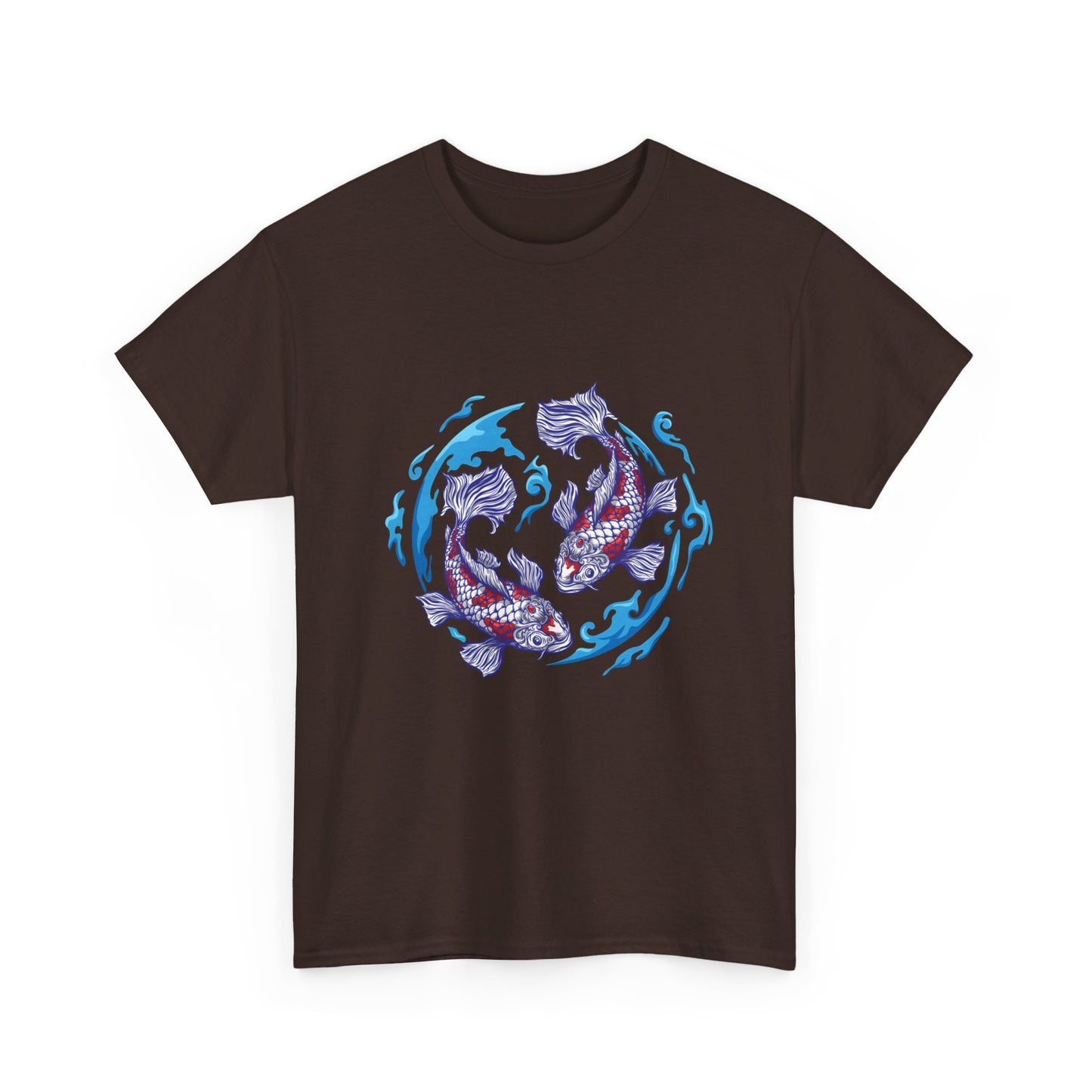 Earth fish Cotton Tee Shirt - BENJAMINS Dark Chocolate / S