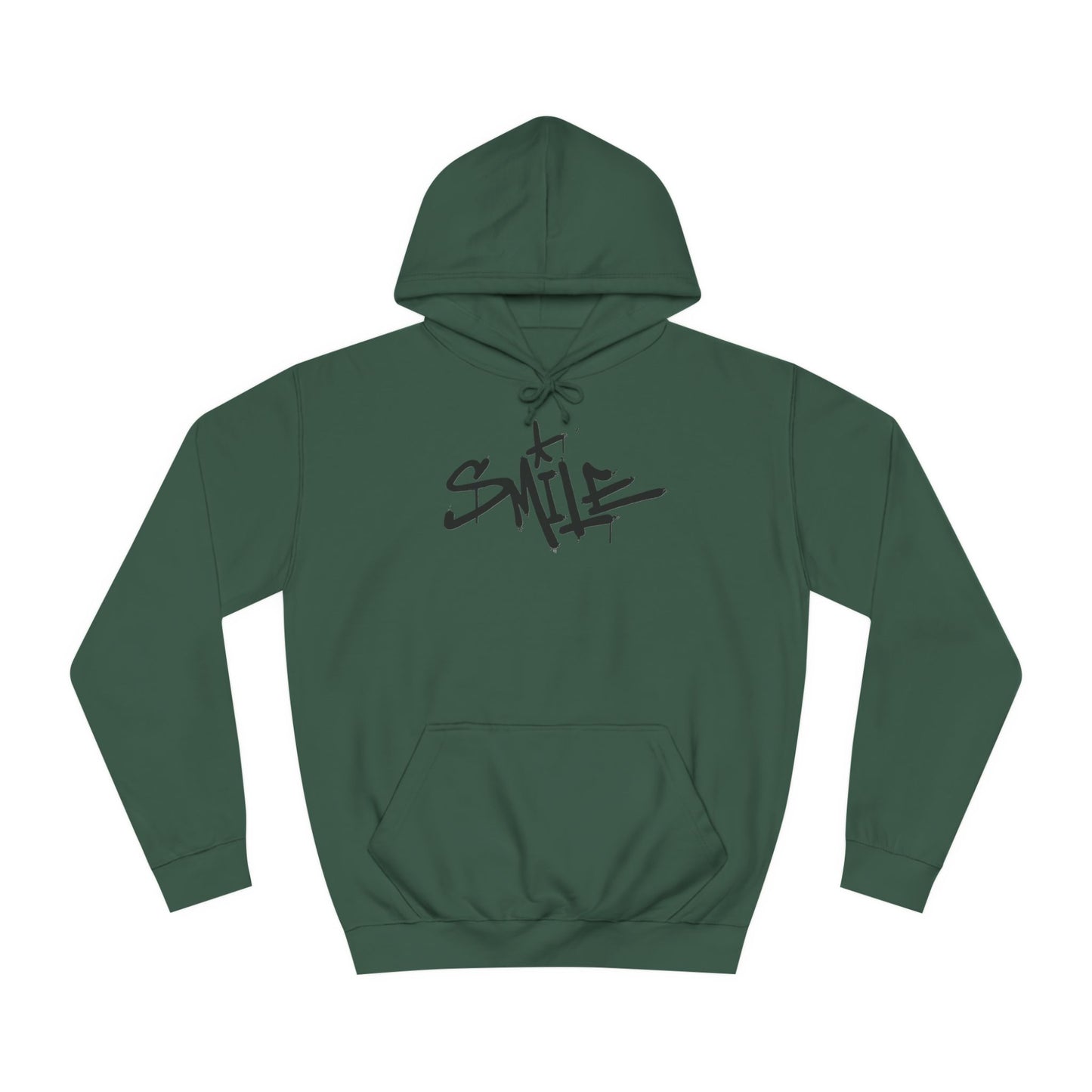 Smile Custom Hoodie - BENJAMINS Bottle Green / XS