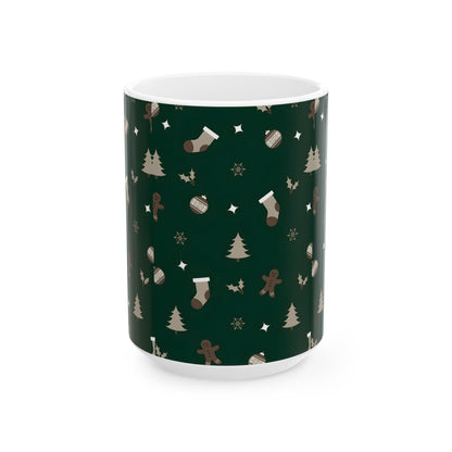 Christmas Print Ceramic Mug