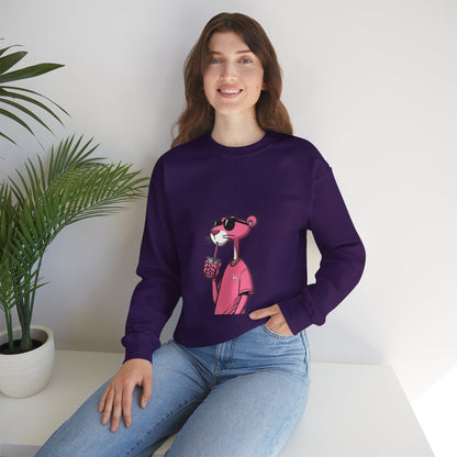 PINK PANTHER Print Sweatshirt - BENJAMINS S / Purple