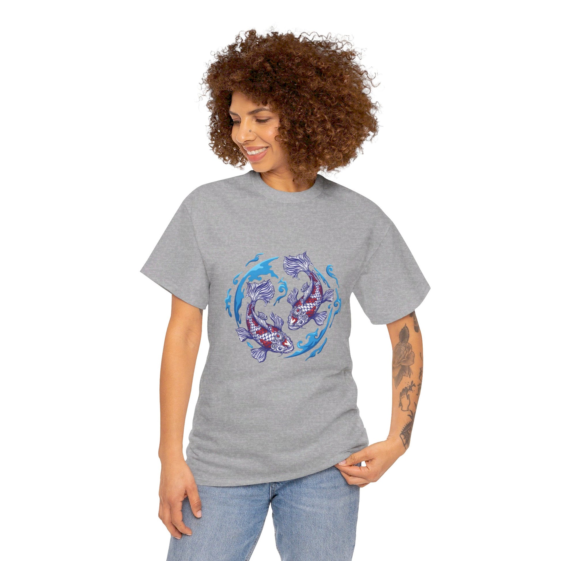 Earth fish Cotton Tee Shirt - BENJAMINS