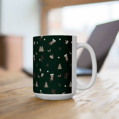 Christmas Print Ceramic Mug