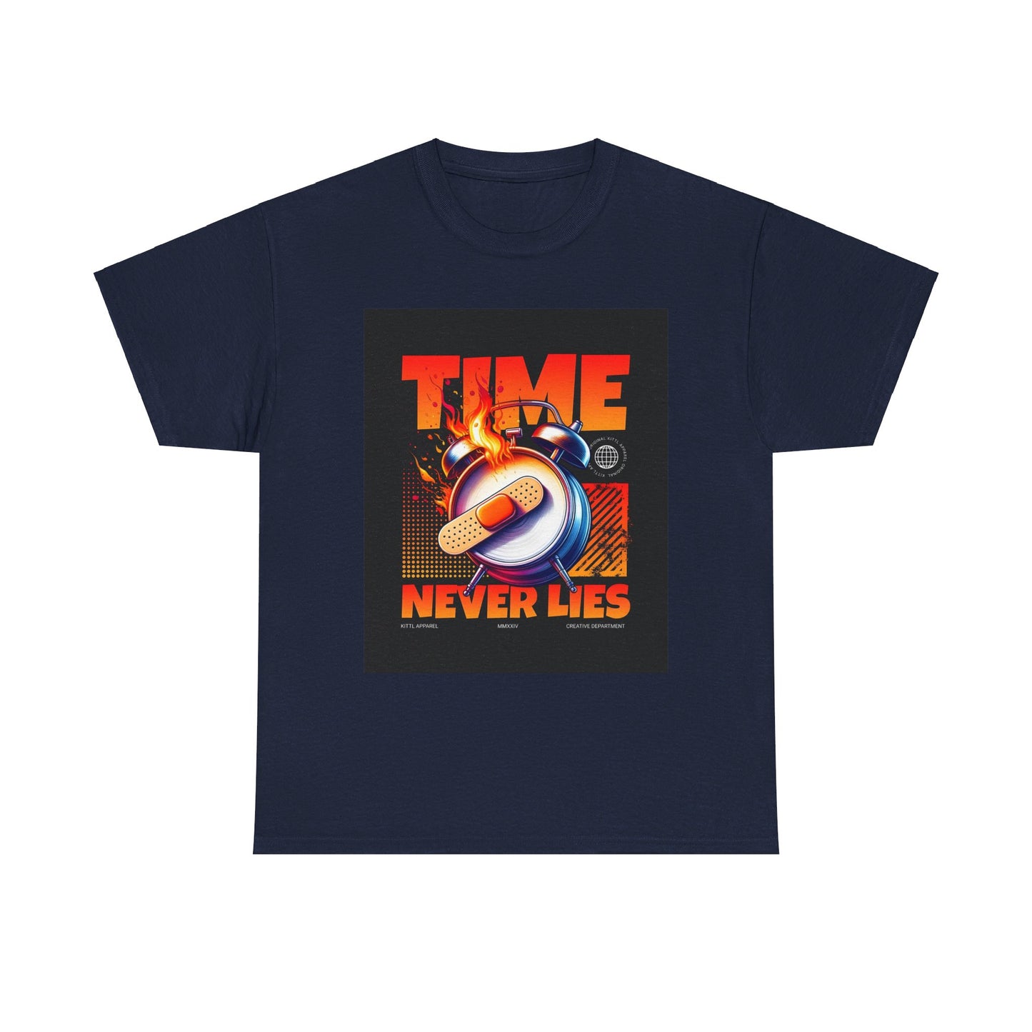 TIME NEVER LIES Custom Tshirt - BENJAMINS Navy / S