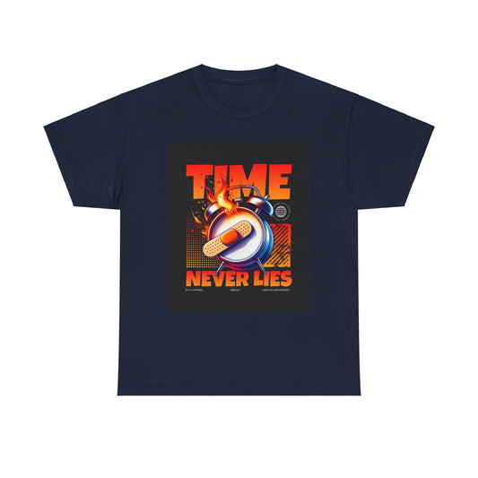 TIME NEVER LIES Custom Tshirt - BENJAMINS Navy / S