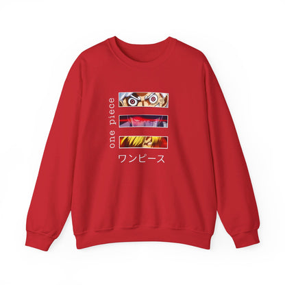 Unisex Anime Sweatshirt - BENJAMINS S / Red