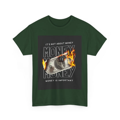 Money is important Custom Tshirt - BENJAMINS Forest Green / S