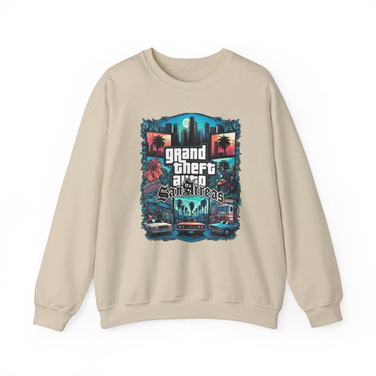 Grand Theft Auto Sweatshirt - BENJAMINS S / Sand