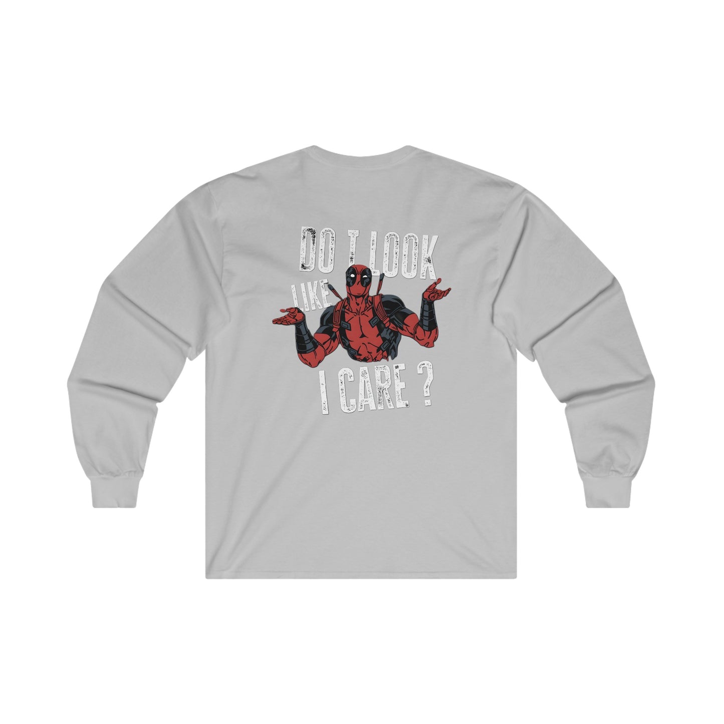 DEADPOOL PRINT Long Sleeve Tee - BENJAMINS S / Sport Grey