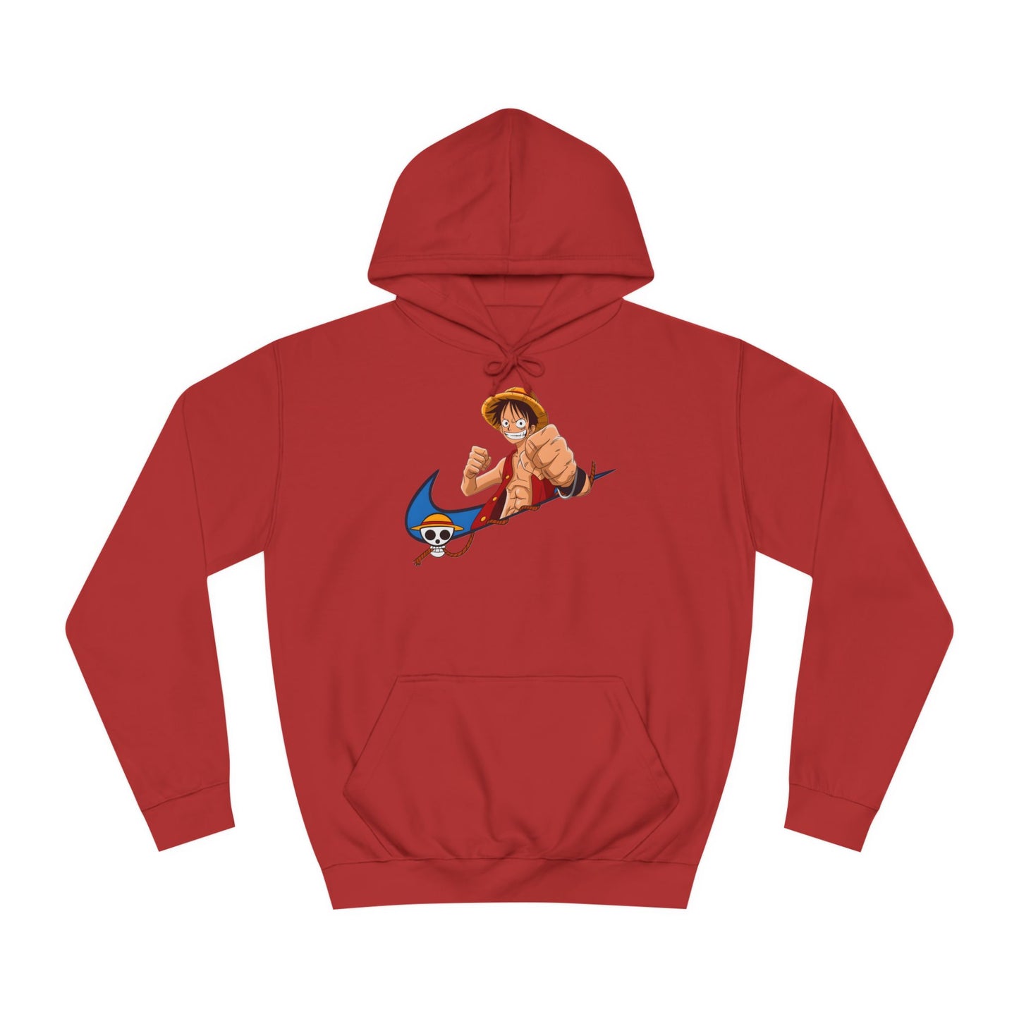 Custom hoodie luffy - BENJAMINS Fire Red / XS