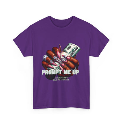 Prompt me Cotton Tee Tshirt - BENJAMINS Purple / S