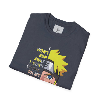 NARUTO Custom Tshirt - BENJAMINS Heather Navy / S