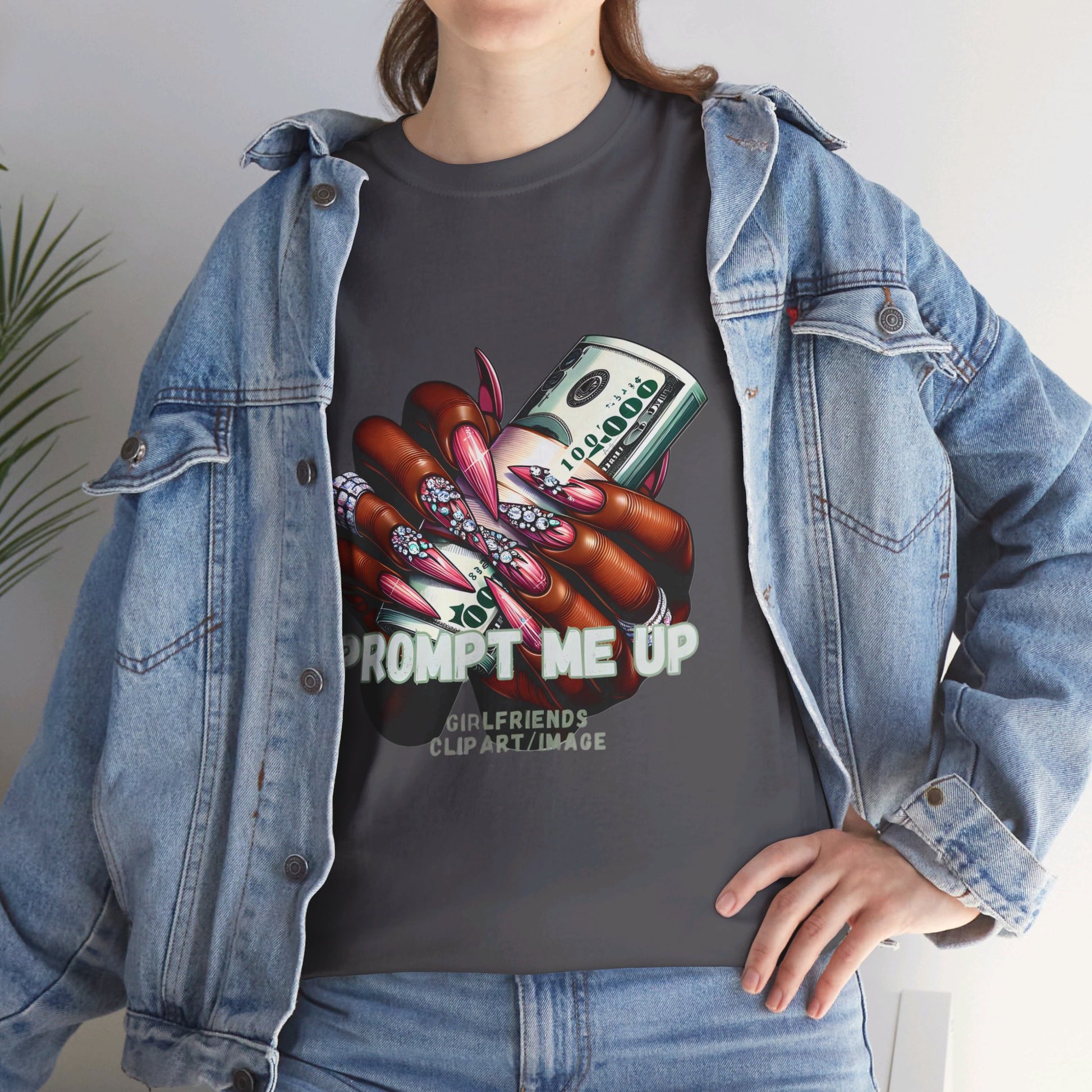 Prompt me Cotton Tee Tshirt - BENJAMINS