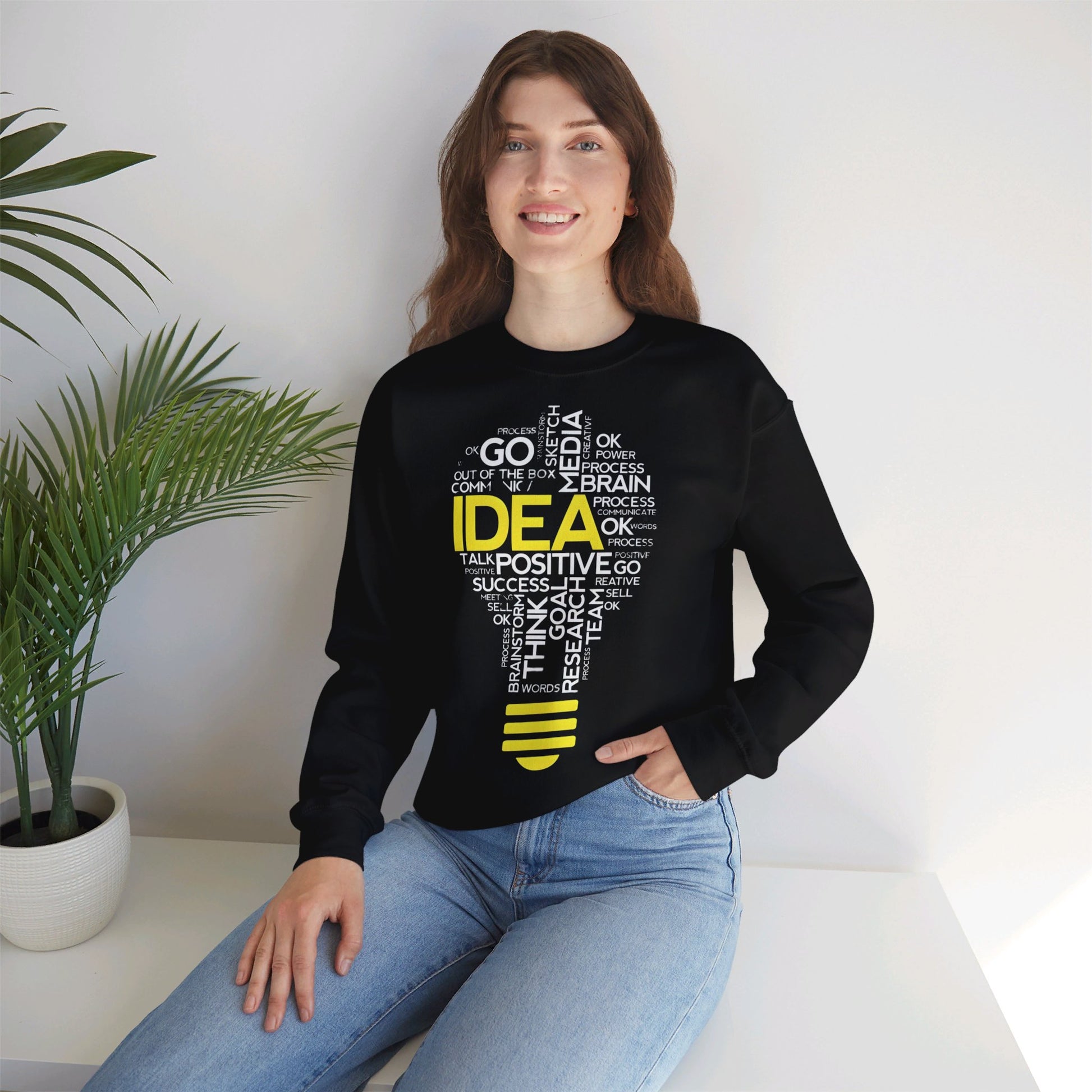 IDEA WORDART Crewneck Sweatshirt - BENJAMINS