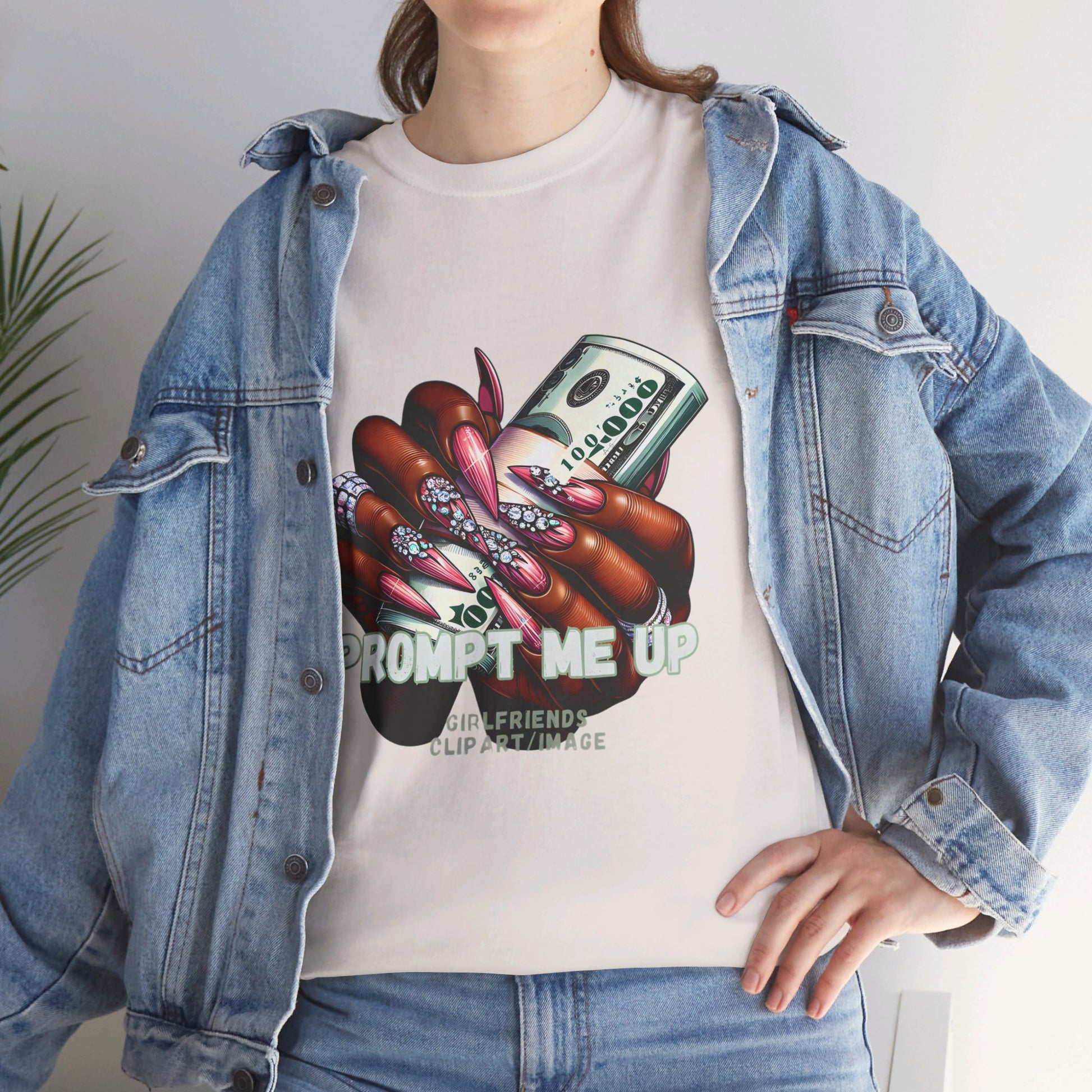 Prompt me Cotton Tee Tshirt - BENJAMINS