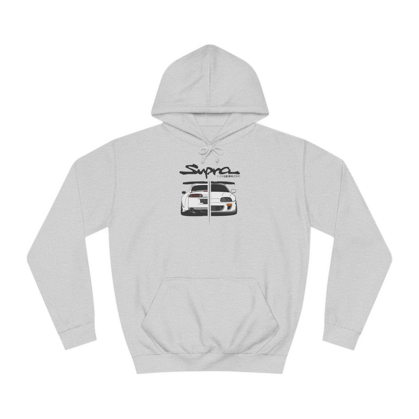 Custom SUPRA Sport Car Hoodie - BENJAMINS Heather Grey / XS