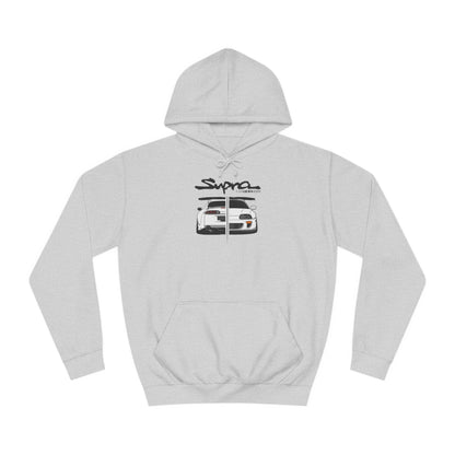 Custom SUPRA Sport Car Hoodie - BENJAMINS Heather Grey / XS