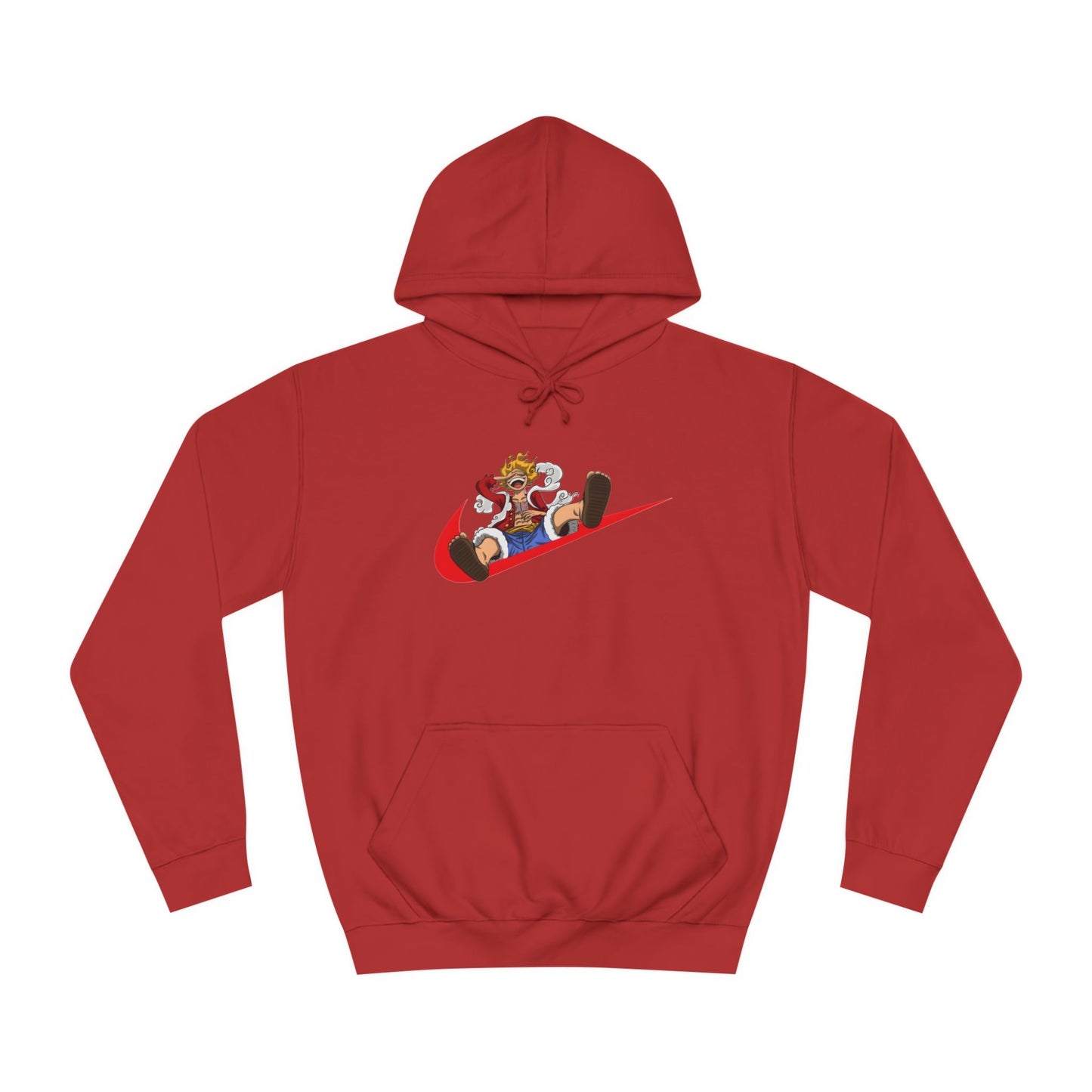 Custom Hoodie luffy nike edition - BENJAMINS Fire Red / XS