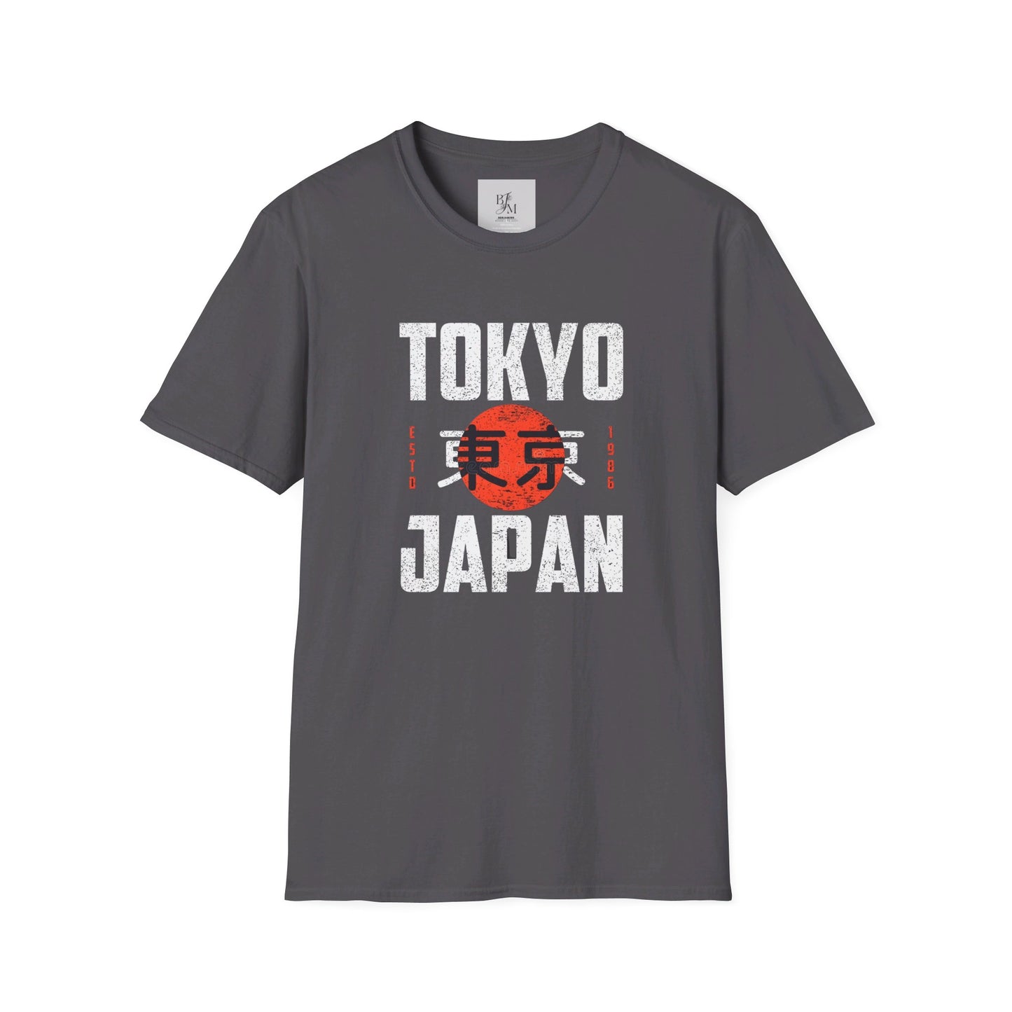 Tokyo Print Custom T-shirt - BENJAMINS Charcoal / S