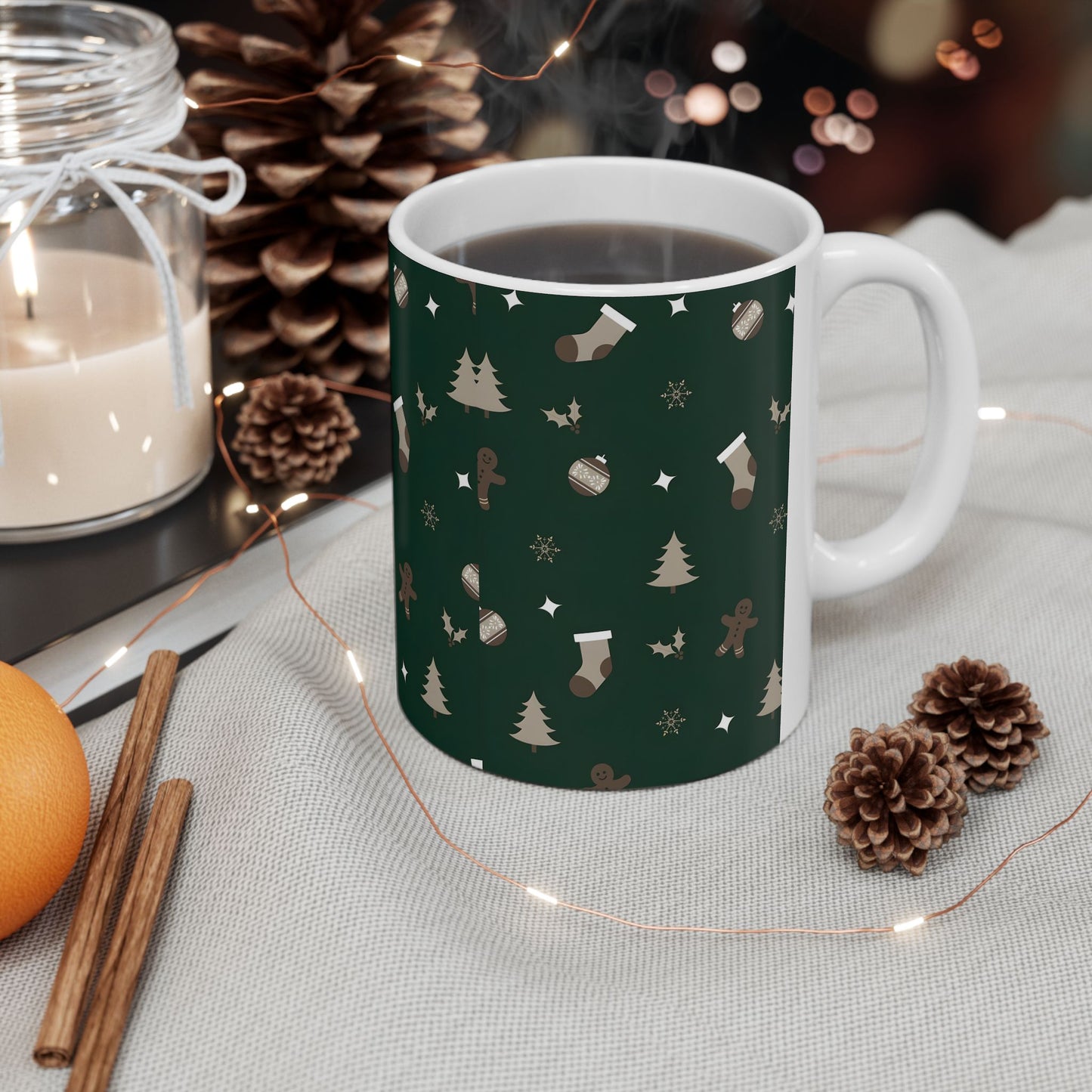 Christmas Print Ceramic Mug