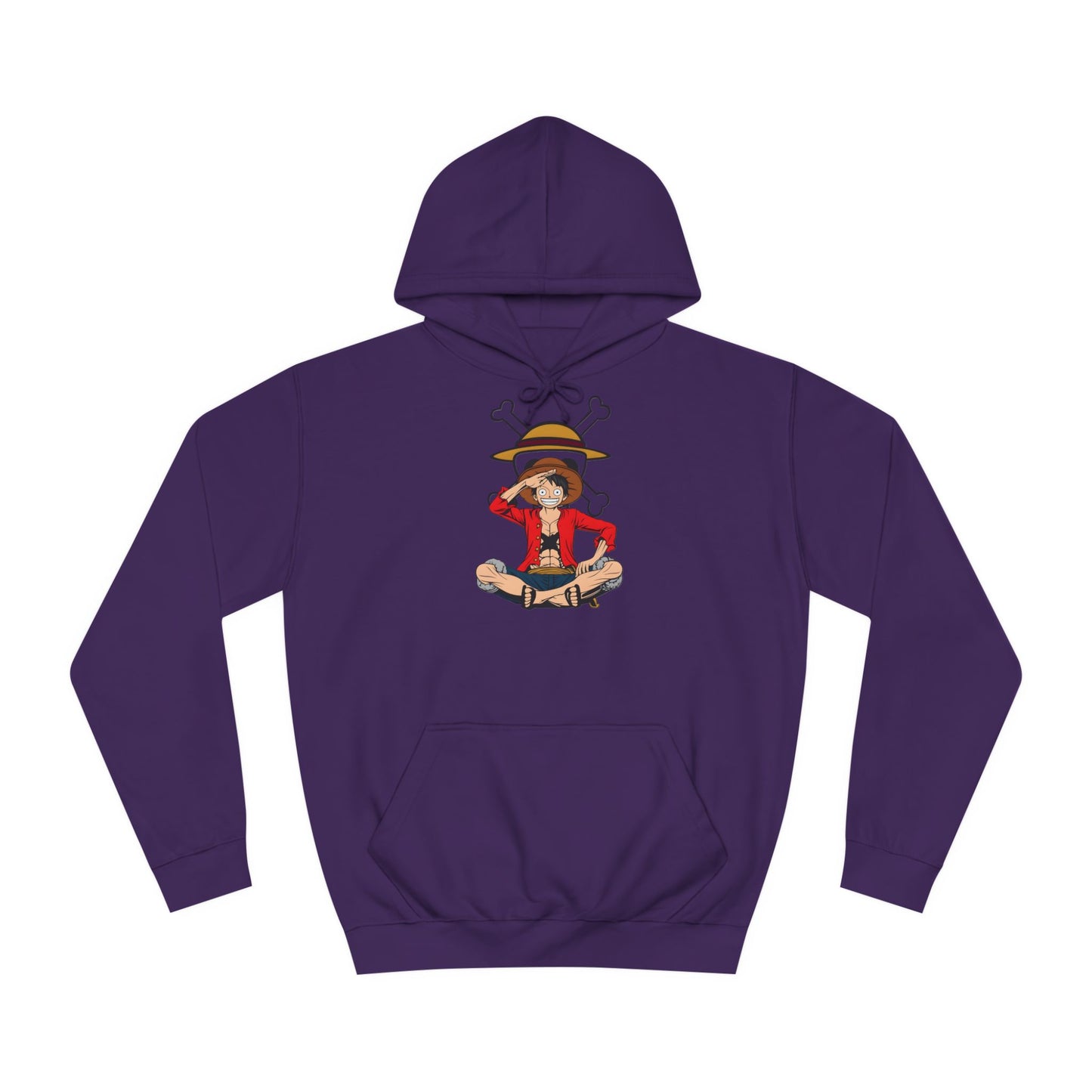 Luffy Custom Hoodie - BENJAMINS Purple / XS