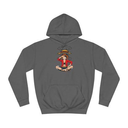 Luffy Custom Hoodie - BENJAMINS Charcoal / XS