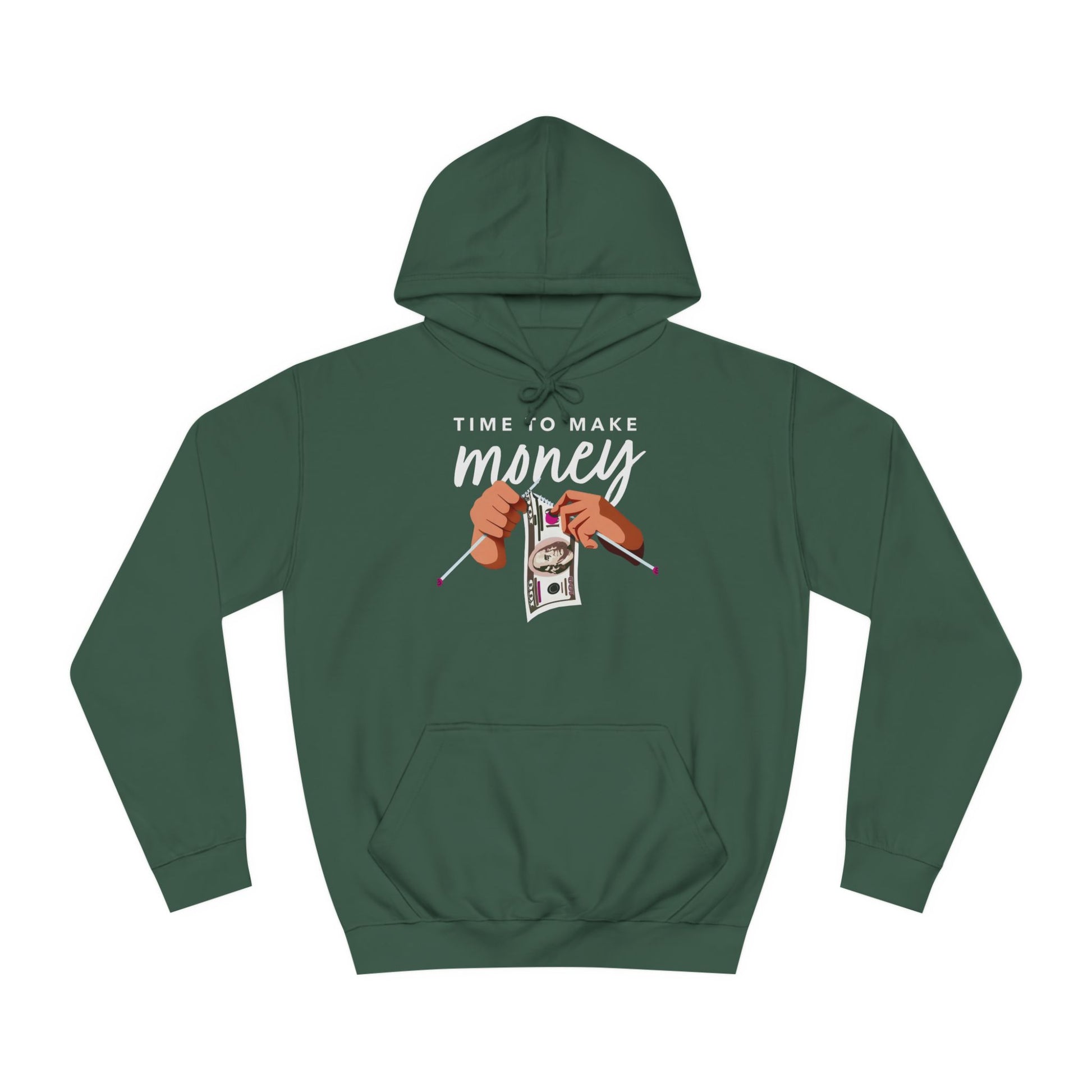 Custom Hoodie - BENJAMINS Bottle Green / XS