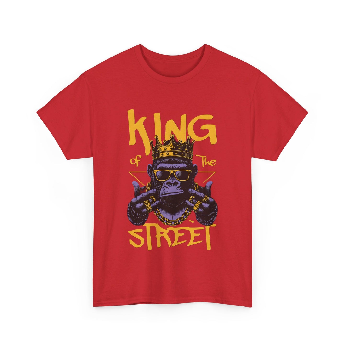 KING STREET Cotton Custom T-shirt - BENJAMINS Red / S