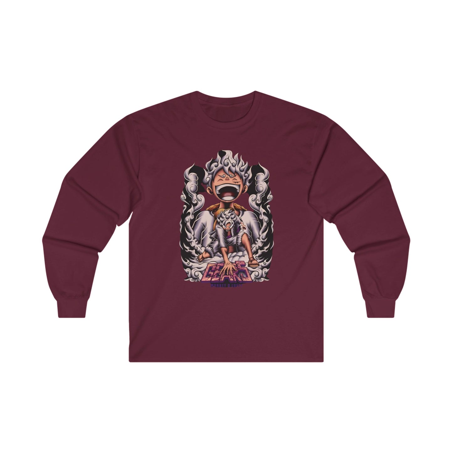 One oiece Long Sleeve T Shirt - BENJAMINS S / Maroon