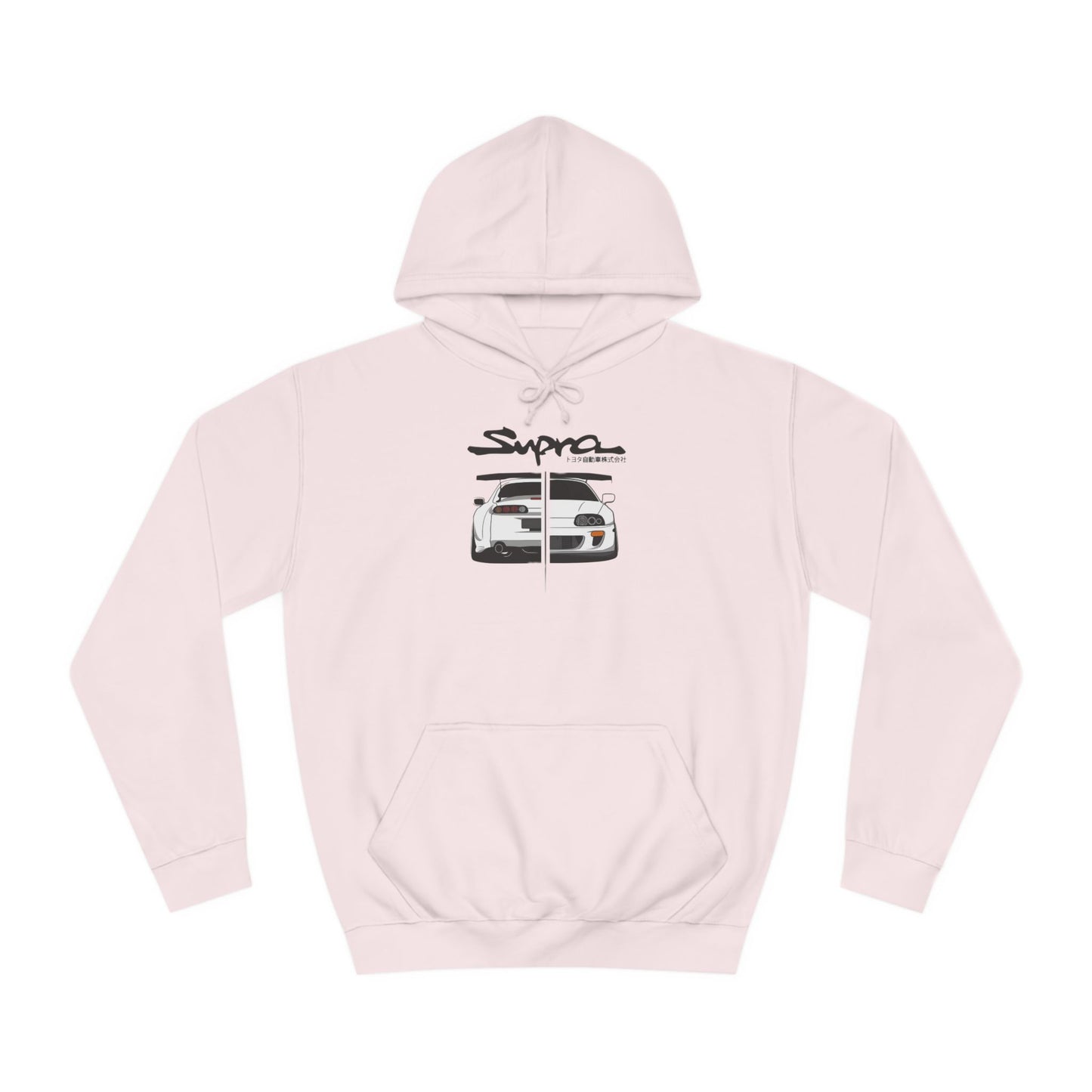 Custom SUPRA Sport Car Hoodie - BENJAMINS Baby Pink / XS