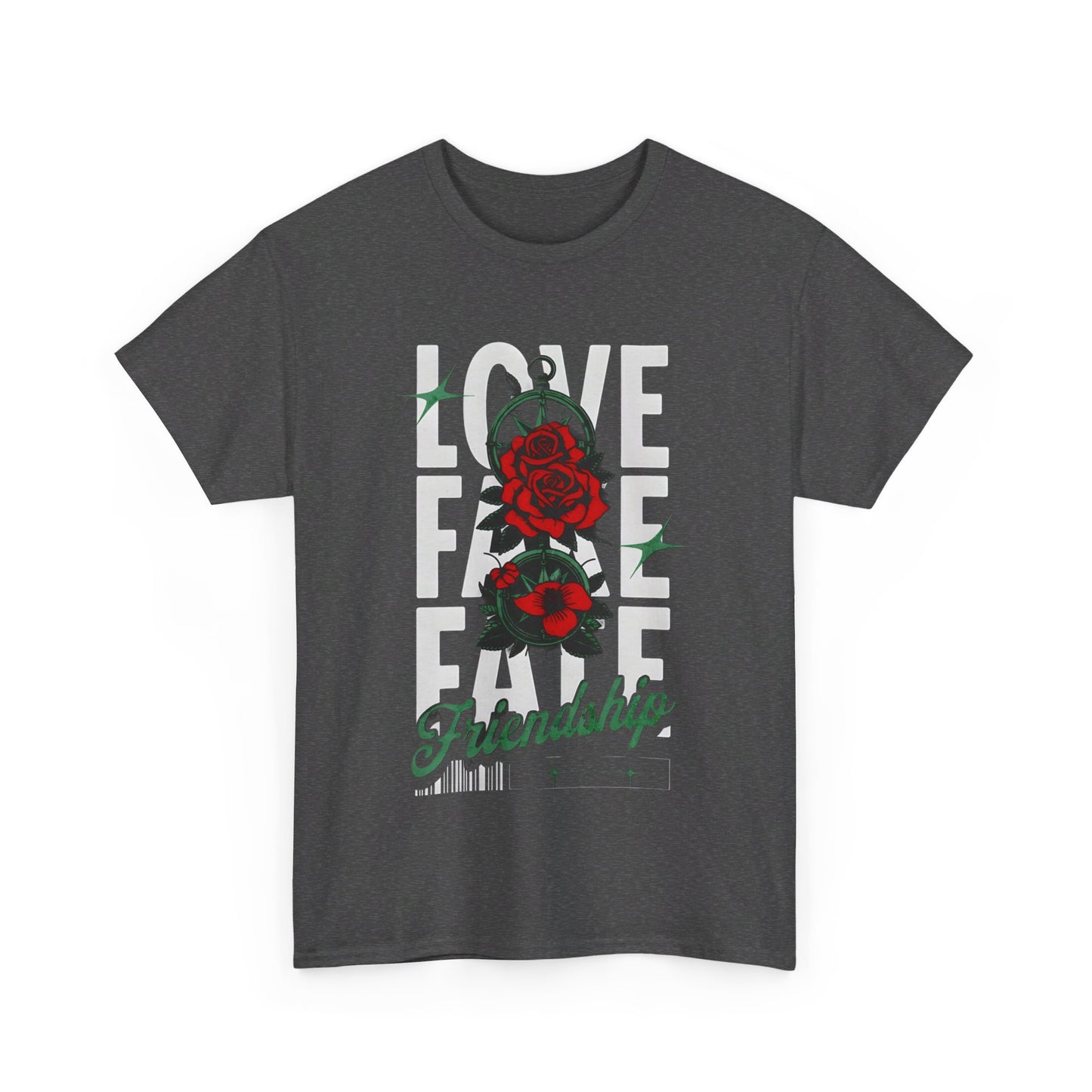 LOVE Cotton Custom T-Shirt - BENJAMINS Dark Heather / S