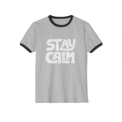 Custom T-Shirt Stay Calm - BENJAMINS Heather Grey/Black / XS